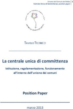 La centrale unica di committenza - Position Paper - TAVOLO TECNICO