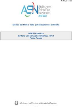 Elenco dei titoli e delle pubblicazioni scientifiche DERIU Fiorenza - Settore Concorsuale domanda: 14/C1 Prima Fascia - N. Progr. 51121