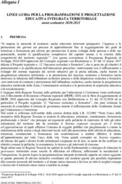 LINEE GUIDA PER LA PROGRAMMAZIONE E PROGETTAZIONE EDUCATIVA INTEGRATA TERRITORIALE