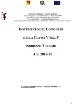 A.S. 2019-20 DOCUMENTO DEL CONSIGLIO DELLA CLASSE V SEZ. F INDIRIZZO TURISMO - Mario Rutelli