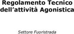 Regolamento Tecnico dell'attivit&agrave; Agonistica - Settore Fuoristrada - Centro Studi sport