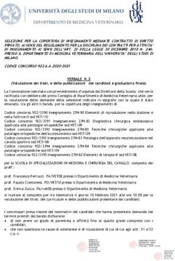 DIPARTIMENTO DI MEDICINA VETERINARIA