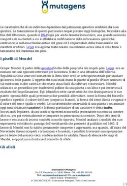 I piselli di Mendel - Mutagens