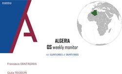 ALGERIA OS weekly monitor - dal 12/07/2021 al 18/07/2021 Francesco SANTAGADA Giulia TEODORI - Analytica for intelligence and security ...