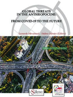 Leonardo Mercatanti - Stefano Montes (Editors) - GLOBAL THREATS IN THE ANTHROPOCENE: FROM COVID-19 TO THE FUTURE