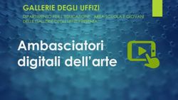 Ambasciatori digitali dell'arte - GALLERIE DEGLI UFFIZI DIPARTIMENTO PER L'EDUCAZIONE - AREA SCUOLA E GIOVANI DELLE GALLERIE DEGLI UFFIZI ...