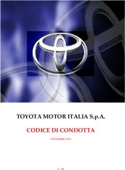 TOYOTA MOTOR ITALIA S.p.A. CODICE DI CONDOTTA
