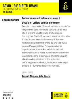 COVID-19 E DIRITTI UMANI - LA SITUAZIONE IN ITALIA 11-05-2020 - cloudfront.net