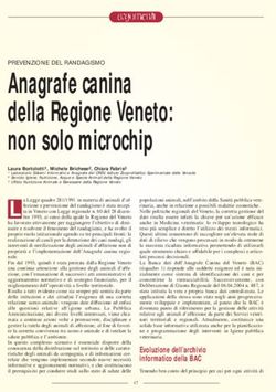 Anagrafe canina della Regione Veneto: non solo microchip - SIVEMP