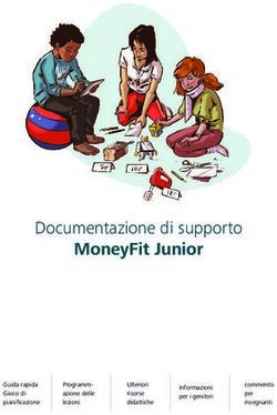 MoneyFit Junior Documentazione di supporto - Guida rapida Gioco di pianificazione