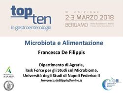 Microbiota e Alimentazione - Francesca De Filippis Dipartimento di Agraria, Task Force per gli Studi sul Microbioma, Università degli Studi di ...