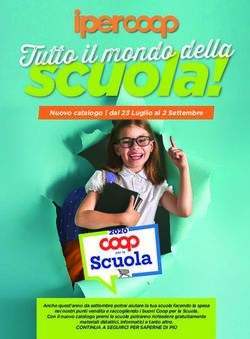 Scuola! Nuovo catalogo | dal 23 Luglio al 2 Settembre