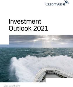 Investment Outlook 2021 - Vivere guardando avanti - Credit Suisse