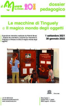 Dossier pedagogico - e Il magico mondo degli oggetti