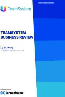 TEAMSYSTEM BUSINESS REVIEW - n. 11/2021 Supplemento a TeamSystem Review n. 299 - CONSULENZA DEL ...