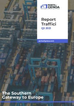 Report Traffici Q3 2021 - The Southern Gateway to Europe