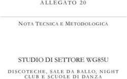 STUDIO DI SETTORE WG85U - NOTA TECNICA E METODOLOGICA DISCOTECHE, SALE DA BALLO, NIGHT CLUB E SCUOLE DI DANZA - discoteche, sale da ballo, night ...