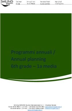 Programmi annuali / Annual planning 6th grade - 1a media - Smiling International ...
