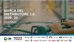 MARCA DEL DISTRIBUTORE 2.0: 2020 / 20 Gianmaria Marzoli Bologna, 16 Gennaio 2020