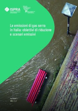 Le emissioni di gas serra in Italia: obiettivi di riduzione e scenari emissivi - RAPPORTI