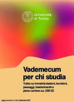 Vademecum per chi studia - Tutto su immatricolazioni, iscrizioni, passaggi, trasferimenti e piano carriera a.a. 2021-22 - Unito