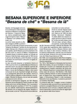 BESANA SUPERIORE E INFERIORE - "Besana de ch&eacute;" e "Besana de l&agrave;" - Comune di Besana in Brianza