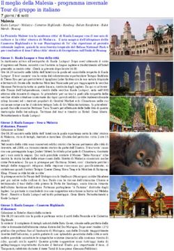 Il meglio della Malesia - programma invernale Tour di gruppo in italiano