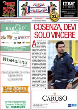 COSENZA, DEVI SOLO VINCERE - Forza Cosenza