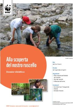Alla scoperta del nostro ruscello - Dossier didattico