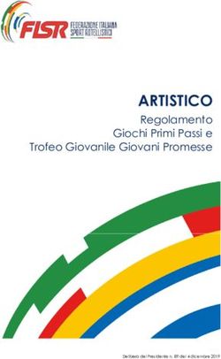 ARTISTICO Regolamento Giochi Primi Passi e Trofeo Giovanile Giovani Promesse - Fisr