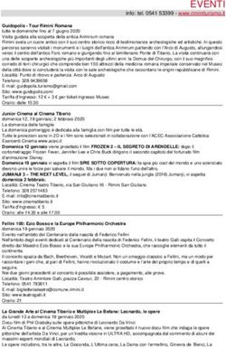 EVENTI info: tel. 0541 53399 - www.riminiturismo.it - Rimini turismo