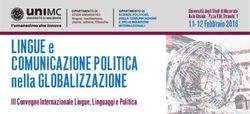 LINGUE e COMUNICAZIONE POLITICA - 11-12 Febbraio 2016 Università degli Studi di Macerata Aula Abside - P.zza V.M. Strambi