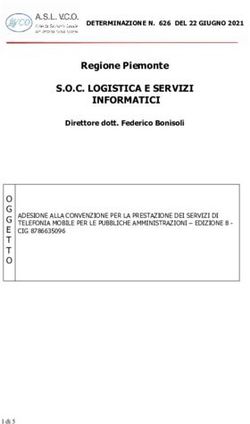 S.O.C. LOGISTICA E SERVIZI INFORMATICI - Regione Piemonte