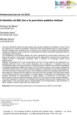 Mediascapes journal 19/2022 - Il dibattito sul DDL Zan e la post-sfera pubblica italiana* - IRIS