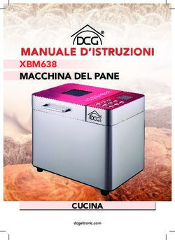 MANUALE D'ISTRUZIONI XBM638 MACCHINA DEL PANE - CUCINA - DCG