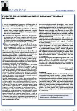 L'IMPATTO DELLA PANDEMIA COVID-19 SULLA SALUTE GLOBALE DEI BAMBINI - Medico e ...