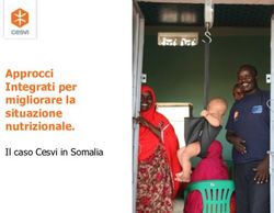 Scrivere qui il titolo - Approcci Integrati per migliorare la situazione nutrizionale - Ispi