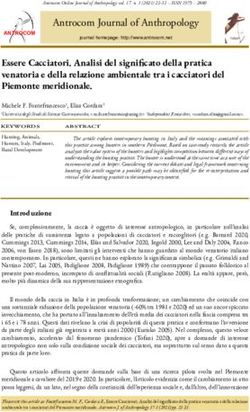 Essere Cacciatori. Analisi del significato della pratica venatoria e della relazione ambientale tra i cacciatori del Piemonte meridionale.
