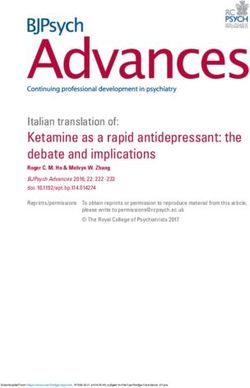 Ketamine as a rapid antidepressant: the debate and implications - Cambridge University ...