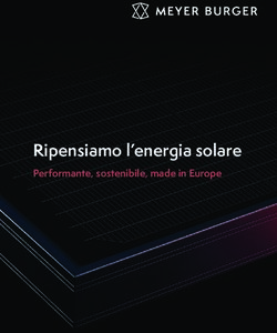 Ripensiamo l'energia solare - Performante, sostenibile, made in Europe - Meyer Burger