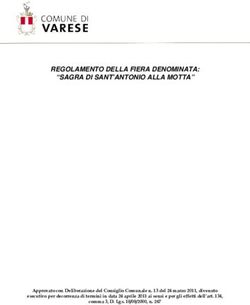 REGOLAMENTO DELLA FIERA DENOMINATA: "SAGRA DI SANT'ANTONIO ALLA MOTTA" - Comune di Varese