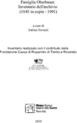 Famiglia Oberbauer. Inventario dell'archivio (1848 in copia - 1991) - Inventario realizzato con il contributo della Fondazione Cassa di Risparmio ...
