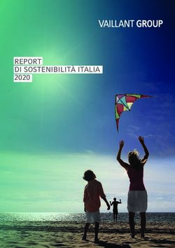 REPORT DI SOSTENIBILIT&Agrave; ITALIA 2020 - Vaillant