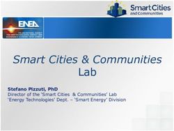 SMART CITIES & COMMUNITIES - LAB STEFANO PIZZUTI, PHD DIRECTOR OF THE 'SMART CITIES & COMMUNITIES' LAB 'ENERGY TECHNOLOGIES' DEPT - 'SMART ...