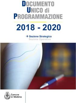 2018 2020 Sezione Strategica Sezione Operativa - Comune di Modena