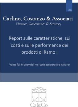 Report sulle caratteristiche, sui costi e sulle performance dei prodotti di Ramo I - Value for Money del mercato assicurativo italiano