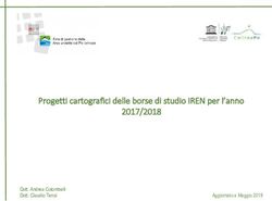Progetti cartografici delle borse di studio IREN per l'anno 2017/2018 - Dott. Andrea Colombelli Dott. Claudio Tensi - Aree Protette Po ...