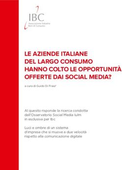 LE AZIENDE ITALIANE DEL LARGO CONSUMO HANNO COLTO LE OPPORTUNITÀ OFFERTE DAI SOCIAL MEDIA?