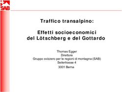 Traffico transalpino: p Effetti socioeconomici del L&ouml;tschberg e del Gottardo - Thomas Egger Direttore Gruppo svizzero per le regioni di montagna ...