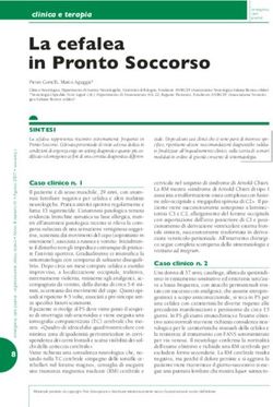 La cefalea in Pronto Soccorso - clinica e terapia